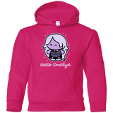 Sweatshirts Heliconia / YS Hello Amethyst Youth Hoodie