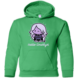 Sweatshirts Irish Green / YS Hello Amethyst Youth Hoodie