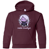 Sweatshirts Maroon / YS Hello Amethyst Youth Hoodie