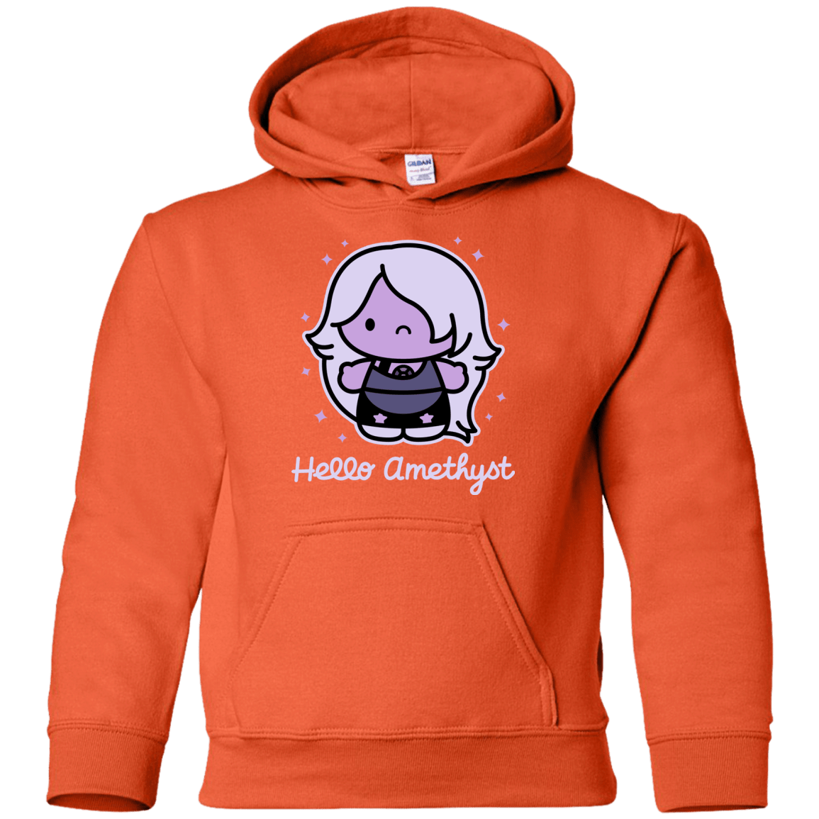 Sweatshirts Orange / YS Hello Amethyst Youth Hoodie