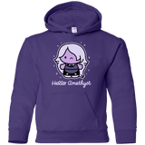Sweatshirts Purple / YS Hello Amethyst Youth Hoodie