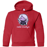 Sweatshirts Red / YS Hello Amethyst Youth Hoodie