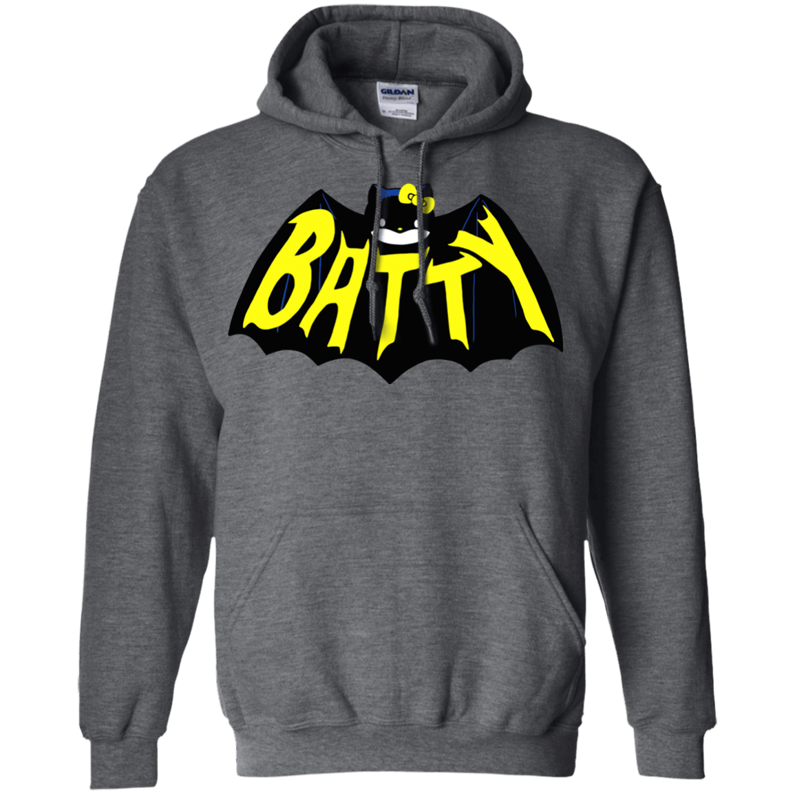 Sweatshirts Dark Heather / S Hello Batty Pullover Hoodie