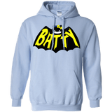 Sweatshirts Light Blue / S Hello Batty Pullover Hoodie