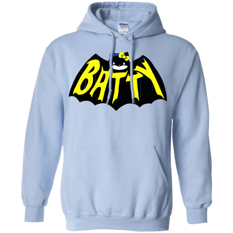 Sweatshirts Light Blue / S Hello Batty Pullover Hoodie