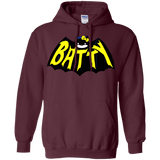 Sweatshirts Maroon / S Hello Batty Pullover Hoodie