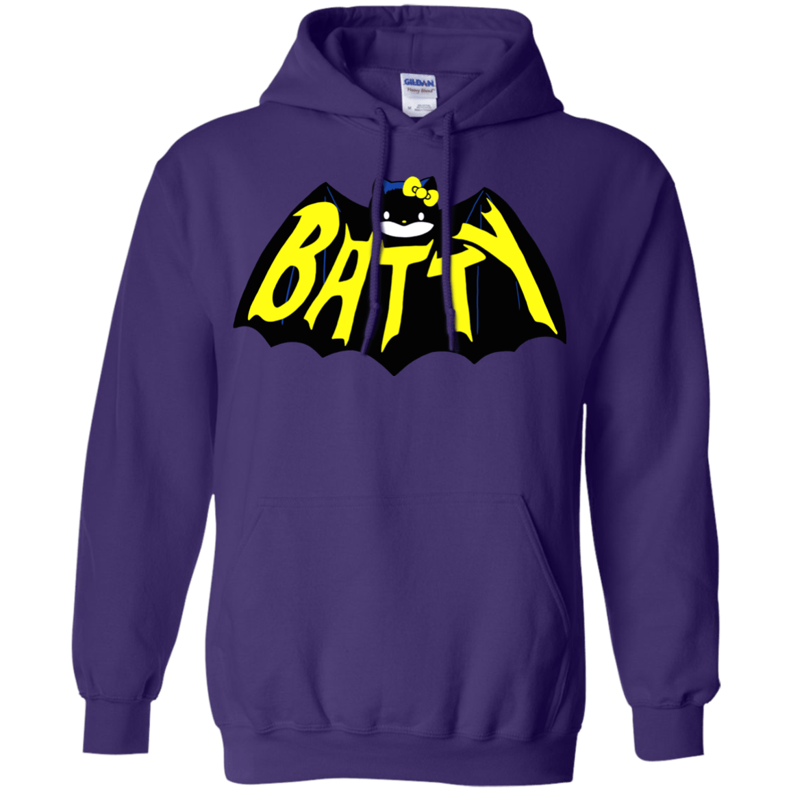 Sweatshirts Purple / S Hello Batty Pullover Hoodie