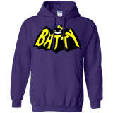 Sweatshirts Purple / S Hello Batty Pullover Hoodie