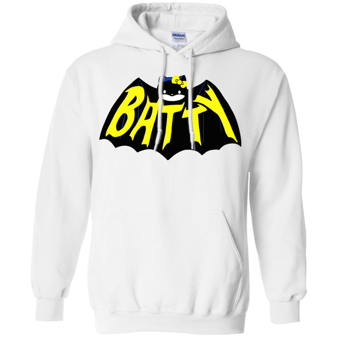 Sweatshirts White / S Hello Batty Pullover Hoodie