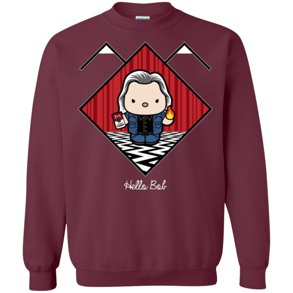 Sweatshirts Maroon / Small Hello Bob Crewneck Sweatshirt