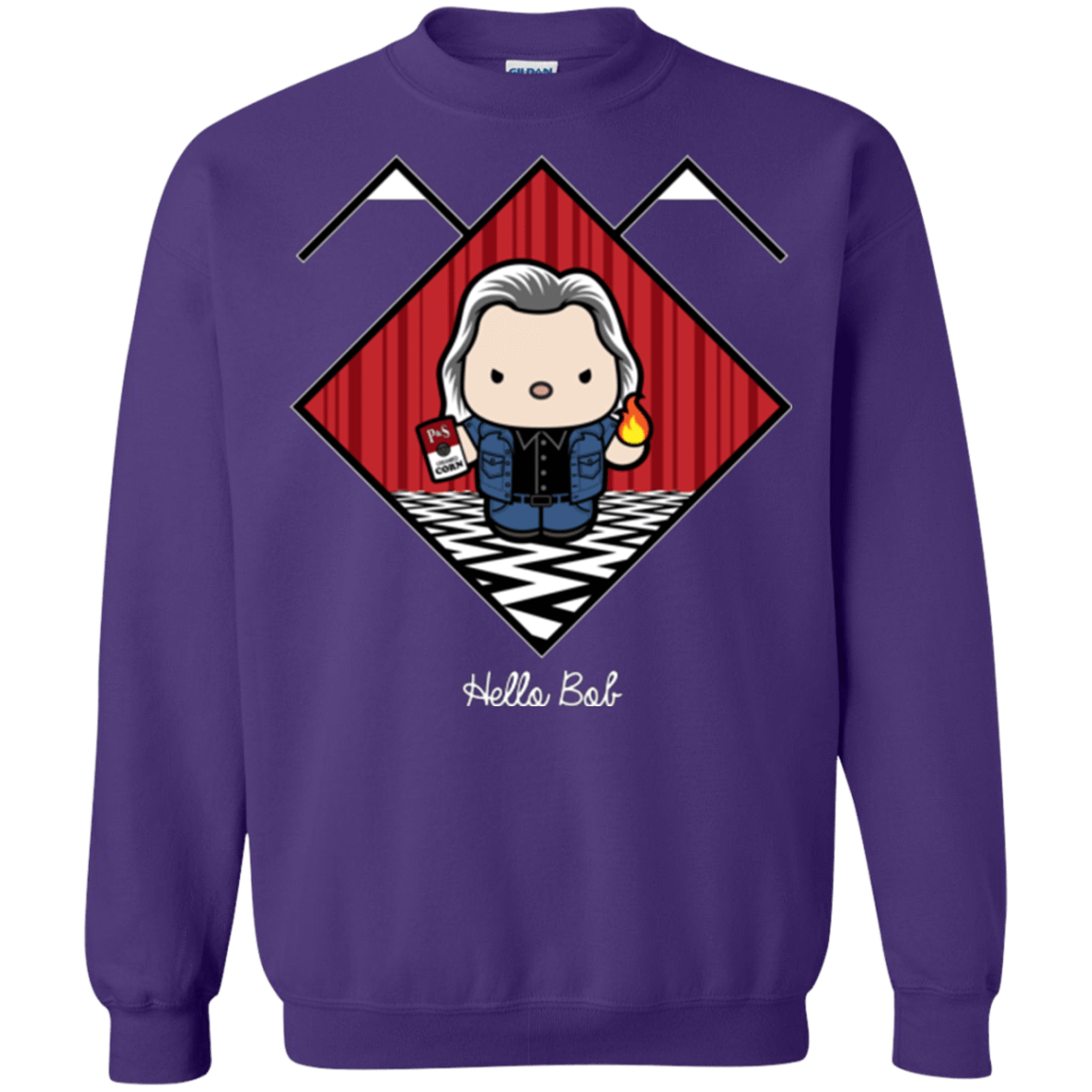 Sweatshirts Purple / Small Hello Bob Crewneck Sweatshirt
