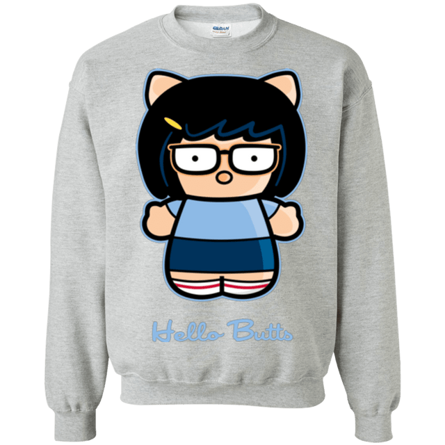 Sweatshirts Sport Grey / Small Hello Butts Crewneck Sweatshirt