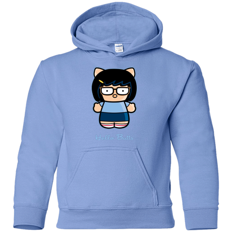 Sweatshirts Carolina Blue / YS Hello Butts Youth Hoodie
