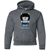 Sweatshirts Dark Heather / YS Hello Butts Youth Hoodie