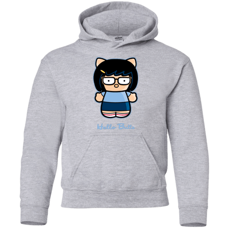Sweatshirts Sport Grey / YS Hello Butts Youth Hoodie