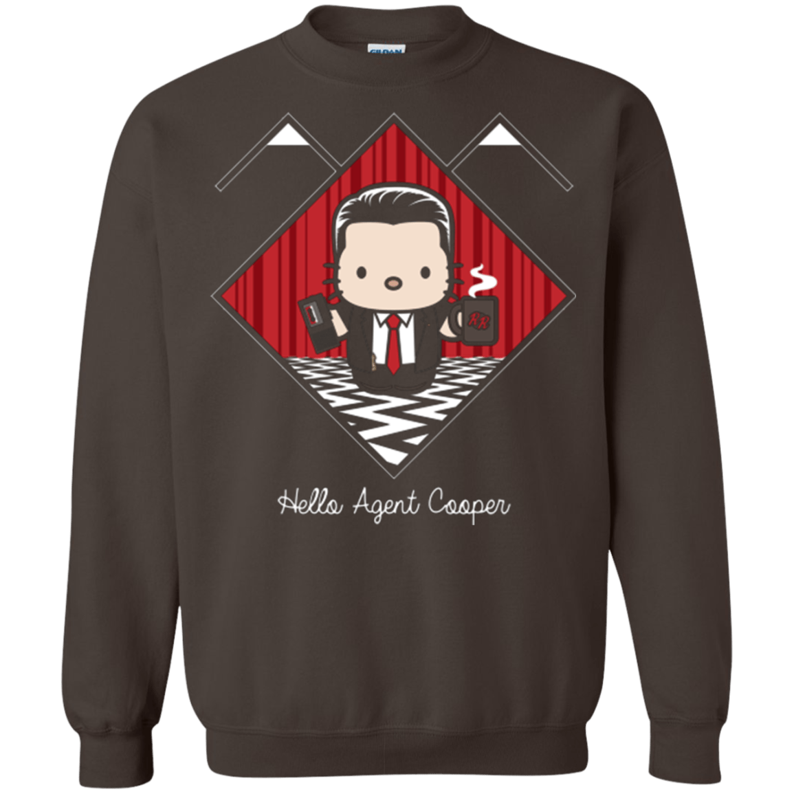 Sweatshirts Dark Chocolate / Small Hello Cooper Crewneck Sweatshirt
