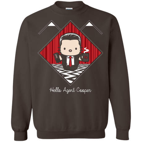 Sweatshirts Dark Chocolate / Small Hello Cooper Crewneck Sweatshirt