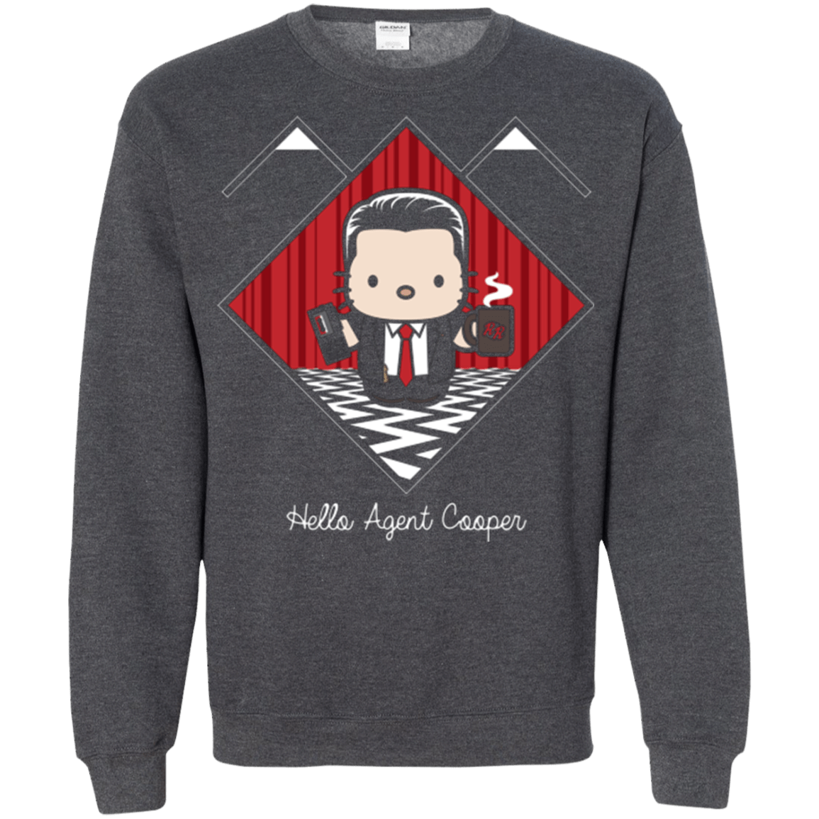 Sweatshirts Dark Heather / Small Hello Cooper Crewneck Sweatshirt