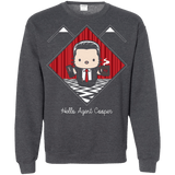 Sweatshirts Dark Heather / Small Hello Cooper Crewneck Sweatshirt