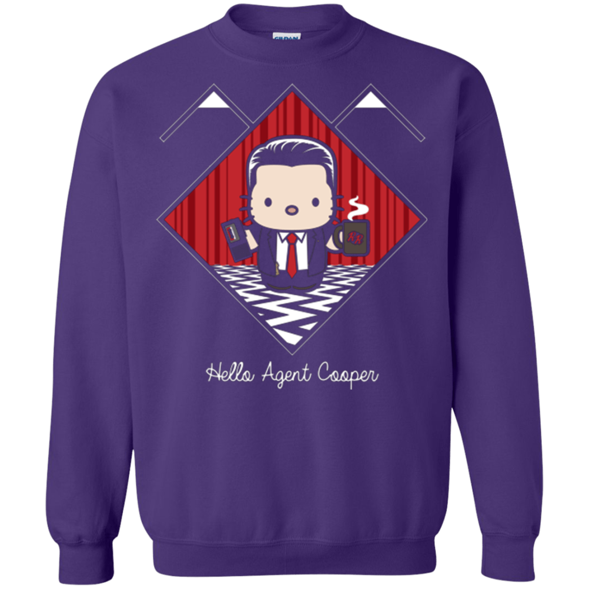 Sweatshirts Purple / Small Hello Cooper Crewneck Sweatshirt