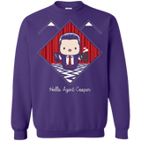 Sweatshirts Purple / Small Hello Cooper Crewneck Sweatshirt