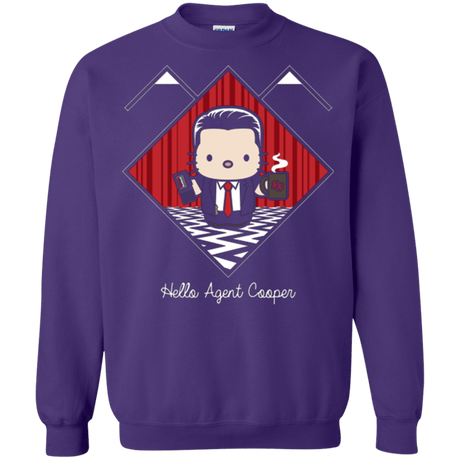 Sweatshirts Purple / Small Hello Cooper Crewneck Sweatshirt