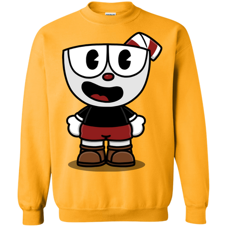 Sweatshirts Gold / S Hello Cuphead Crewneck Sweatshirt