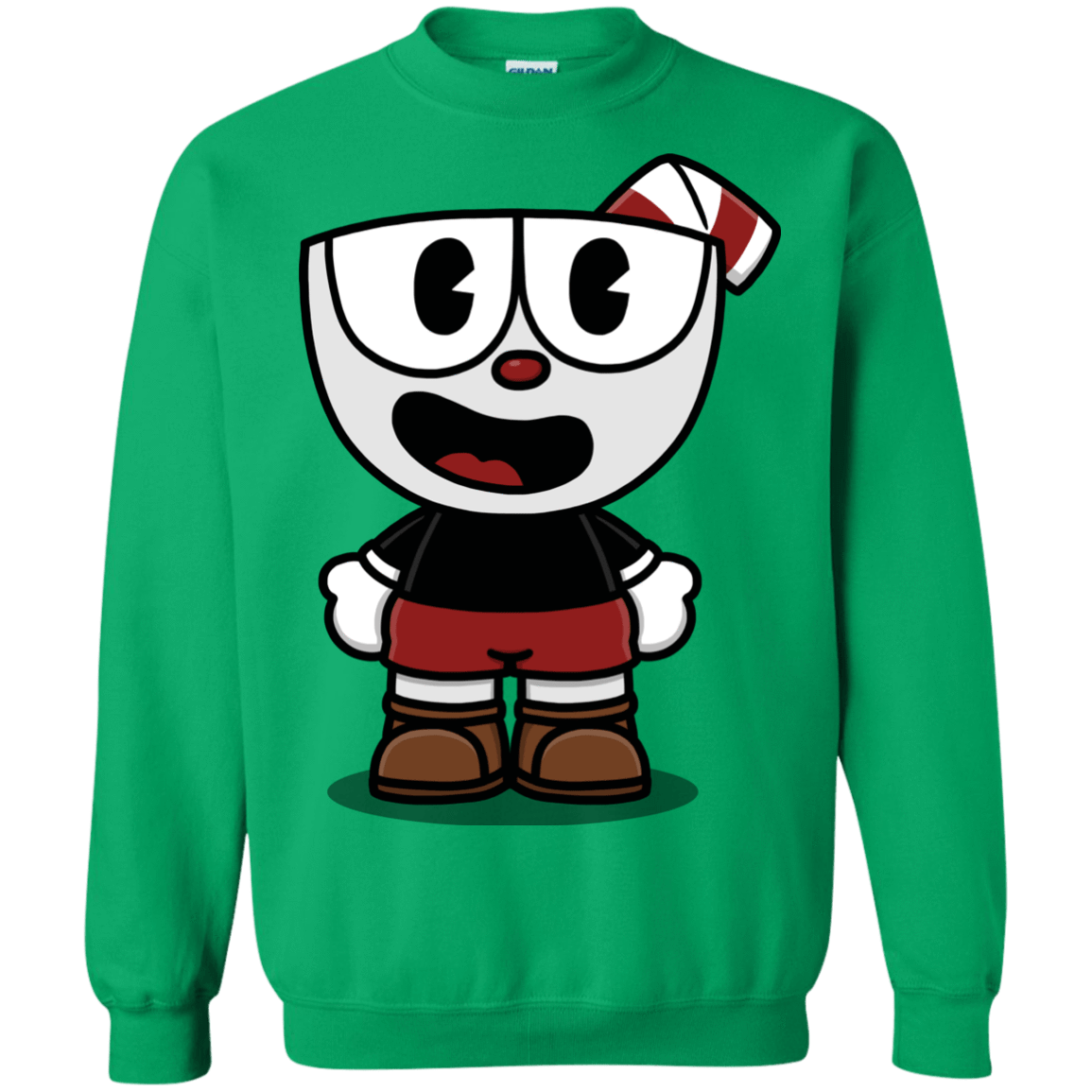 Sweatshirts Irish Green / S Hello Cuphead Crewneck Sweatshirt