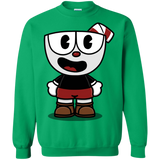 Sweatshirts Irish Green / S Hello Cuphead Crewneck Sweatshirt