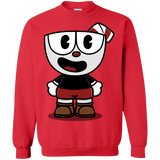 Sweatshirts Red / S Hello Cuphead Crewneck Sweatshirt