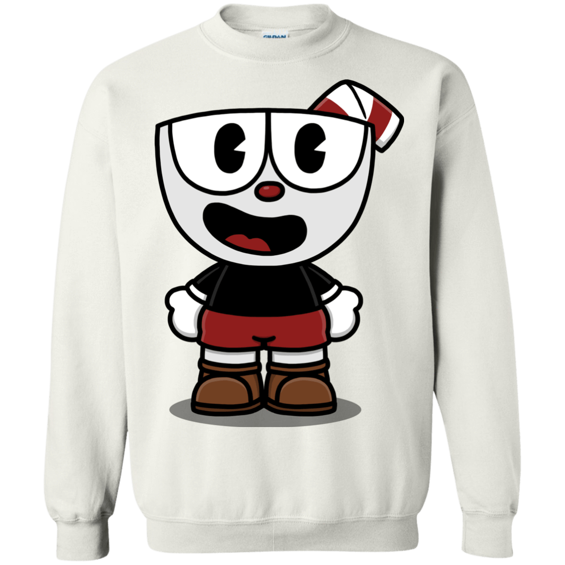 Sweatshirts White / S Hello Cuphead Crewneck Sweatshirt