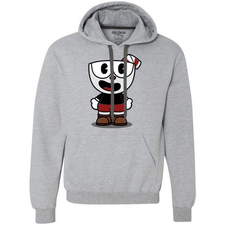 Sweatshirts Sport Grey / S Hello Cuphead Premium Fleece Hoodie