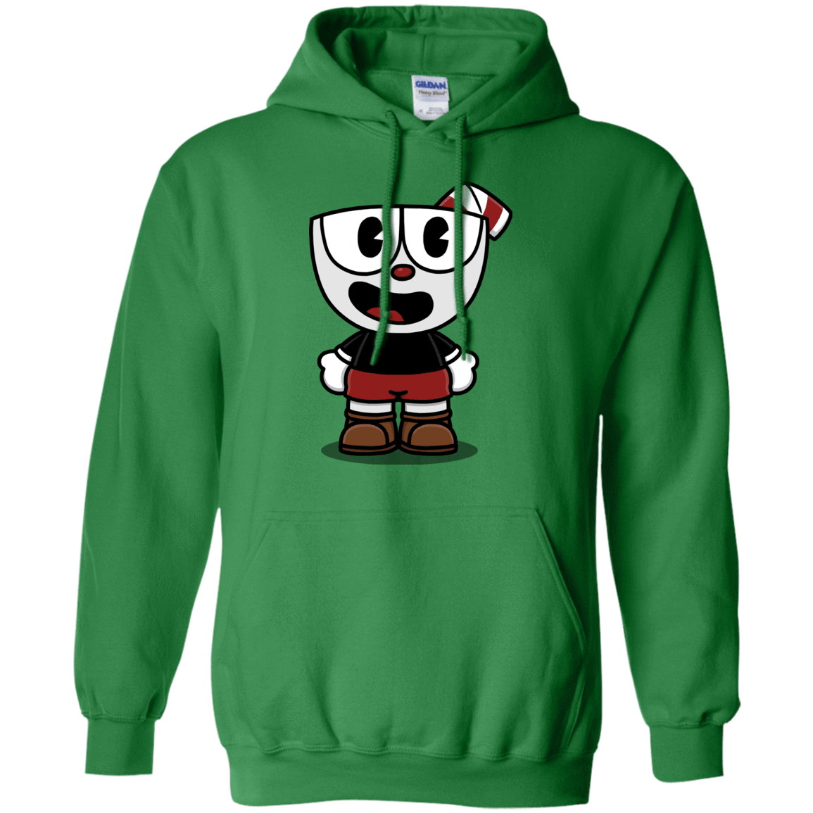 Sweatshirts Irish Green / S Hello Cuphead Pullover Hoodie