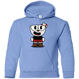 Sweatshirts Carolina Blue / YS Hello Cuphead Youth Hoodie