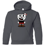 Sweatshirts Charcoal / YS Hello Cuphead Youth Hoodie