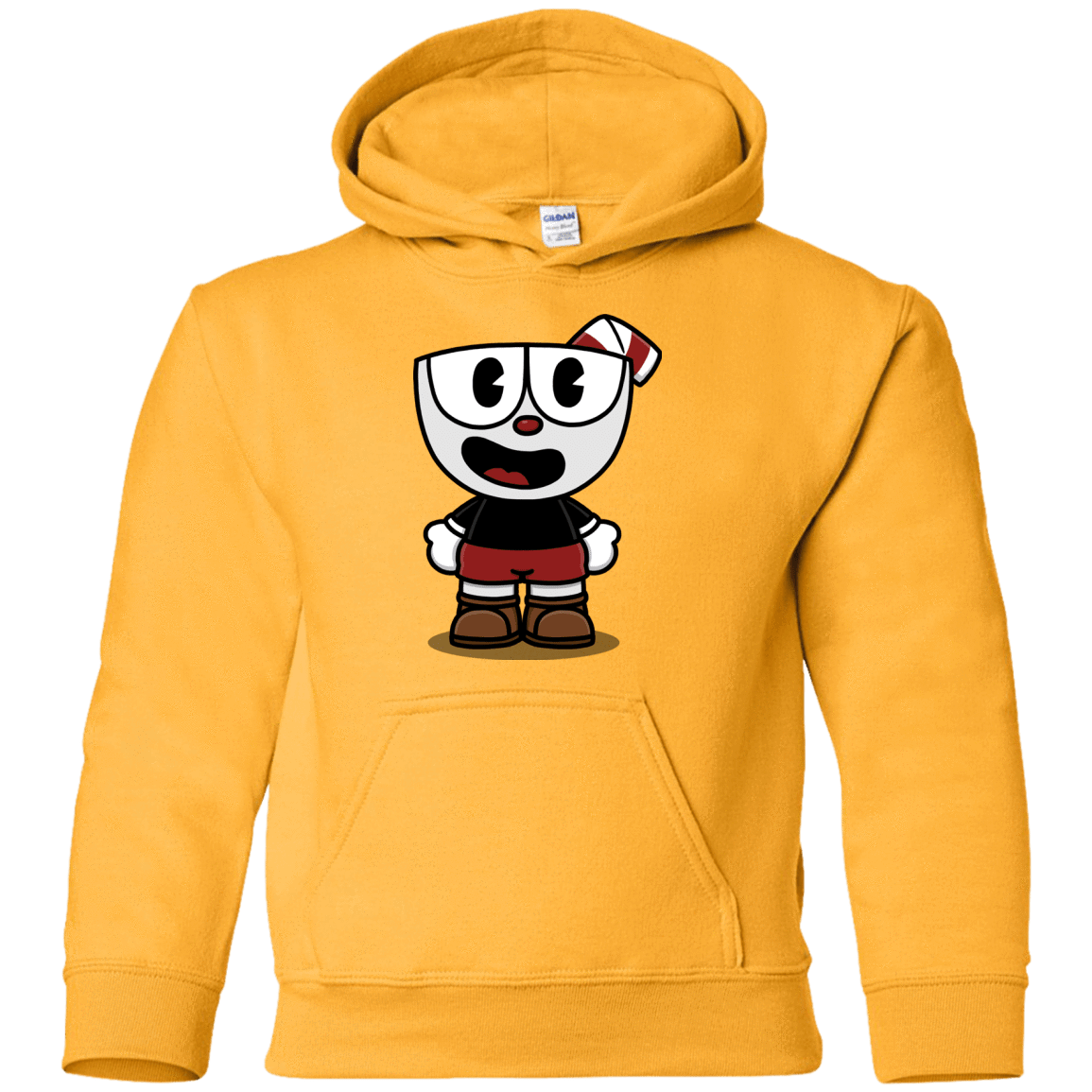 Sweatshirts Gold / YS Hello Cuphead Youth Hoodie