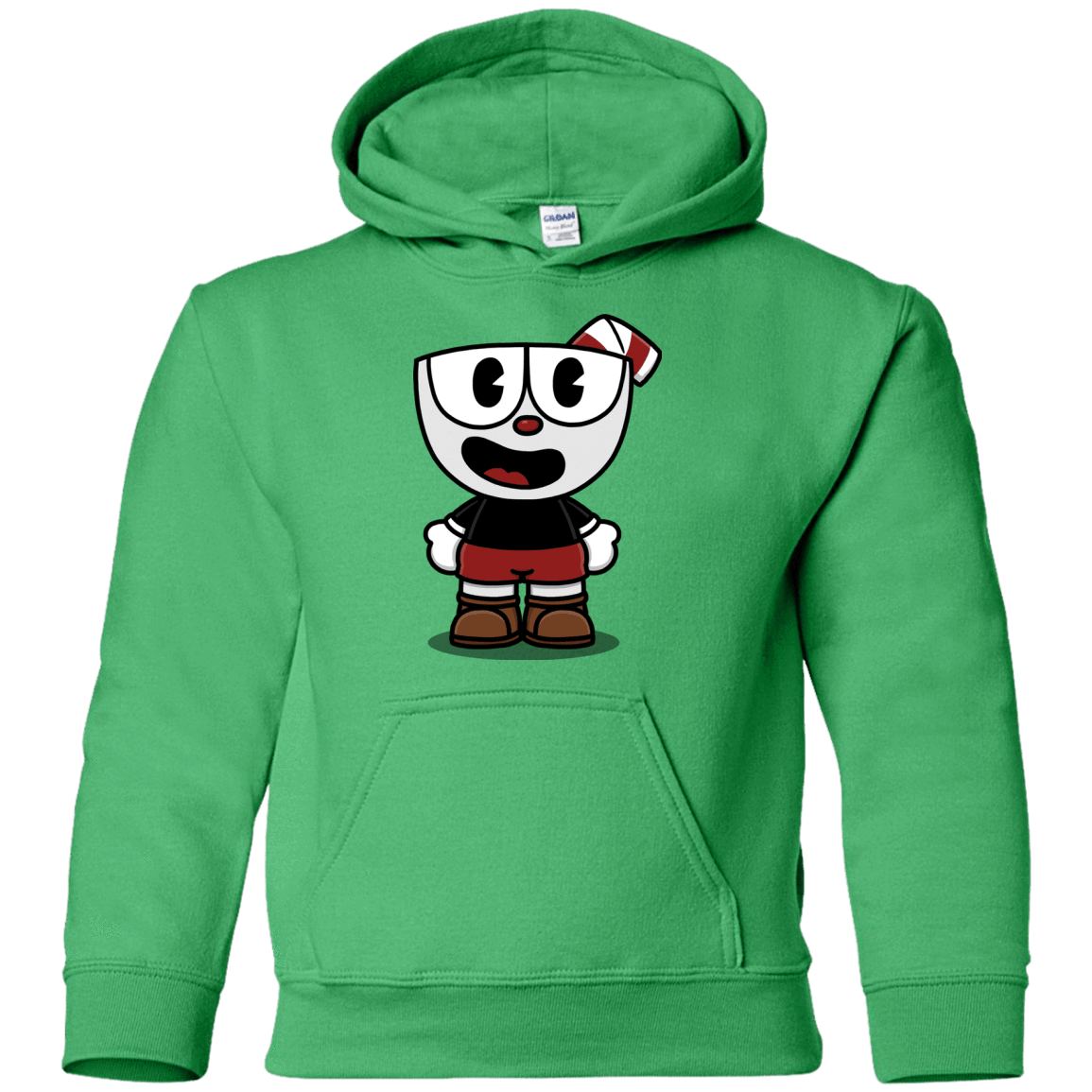 Sweatshirts Irish Green / YS Hello Cuphead Youth Hoodie