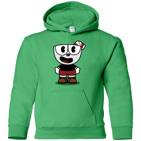Sweatshirts Irish Green / YS Hello Cuphead Youth Hoodie