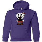 Sweatshirts Purple / YS Hello Cuphead Youth Hoodie