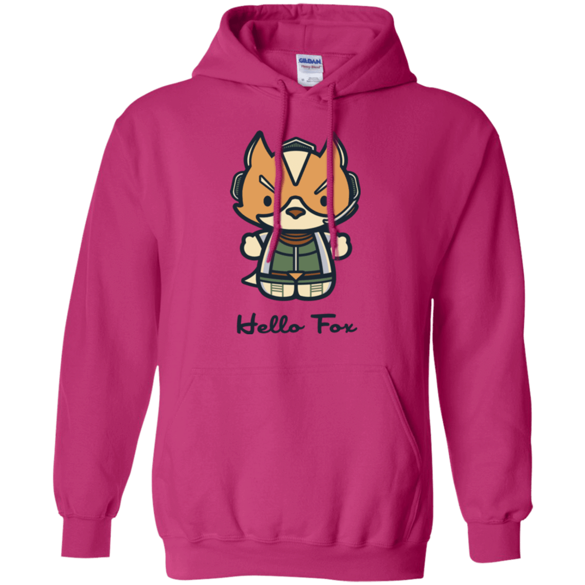 Sweatshirts Heliconia / Small Hello Fox Pullover Hoodie