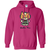 Sweatshirts Heliconia / Small Hello Fox Pullover Hoodie