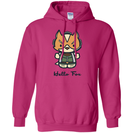 Sweatshirts Heliconia / Small Hello Fox Pullover Hoodie