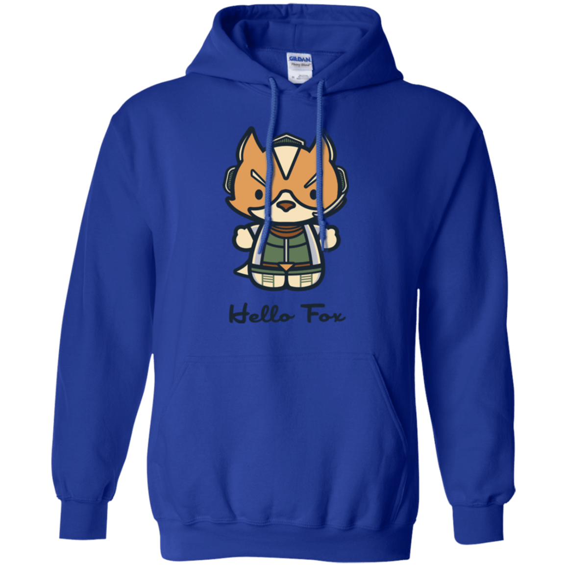 Sweatshirts Royal / Small Hello Fox Pullover Hoodie