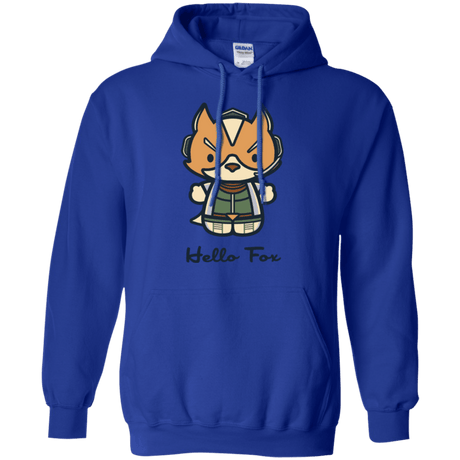 Sweatshirts Royal / Small Hello Fox Pullover Hoodie