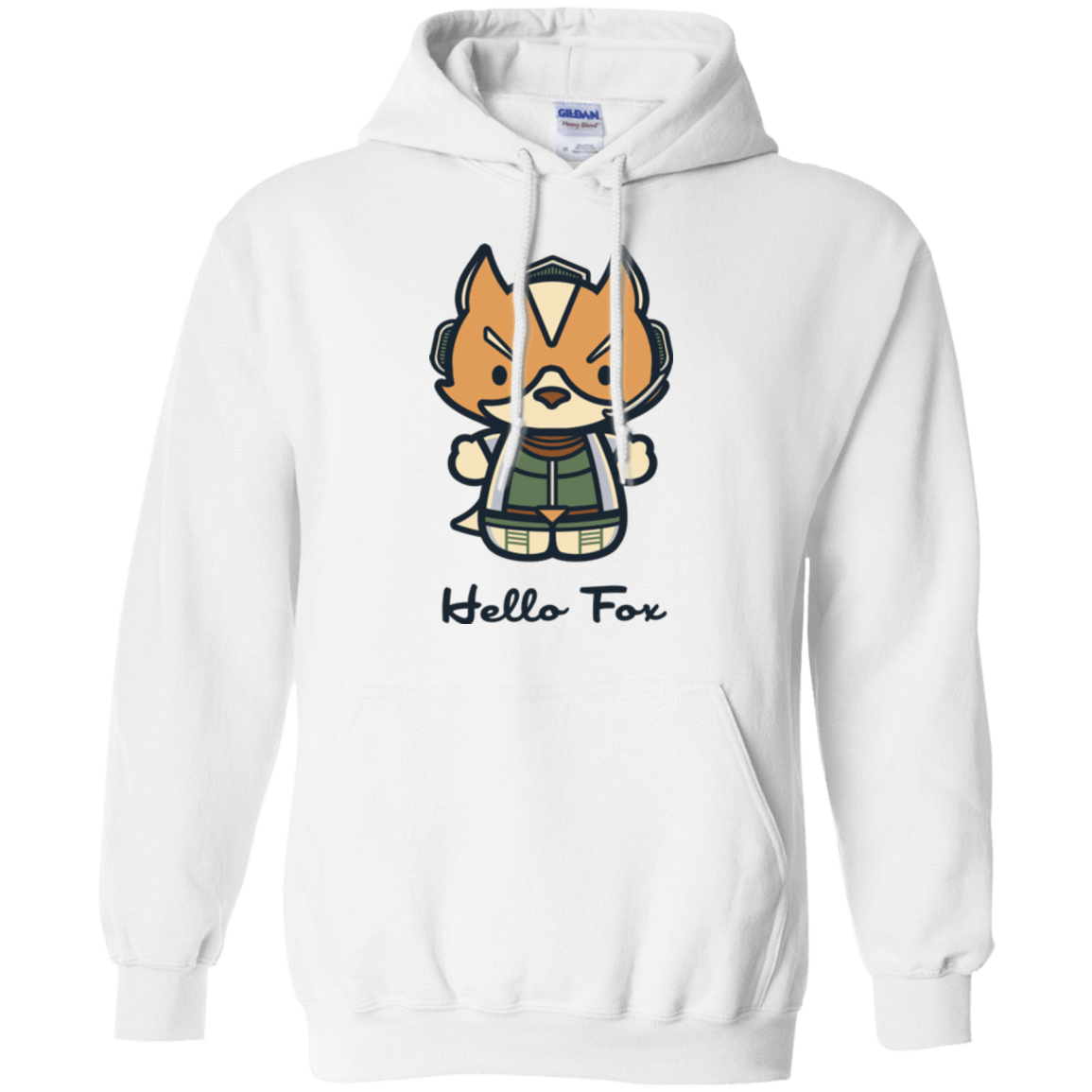 Sweatshirts White / Small Hello Fox Pullover Hoodie