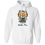 Sweatshirts White / Small Hello Fox Pullover Hoodie