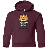 Sweatshirts Maroon / YS Hello Fox Youth Hoodie
