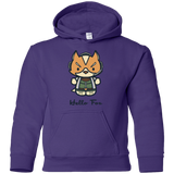 Sweatshirts Purple / YS Hello Fox Youth Hoodie