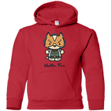 Sweatshirts Red / YS Hello Fox Youth Hoodie