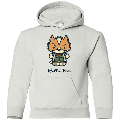 Sweatshirts White / YS Hello Fox Youth Hoodie